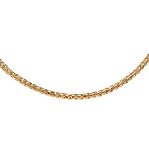 14K & 18K Gold Extra Large Franco Diamond Cut Chain Necklace 4.5mm and up