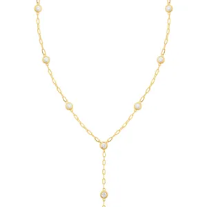 14K GOLD DIAMOND ALLY LARIAT