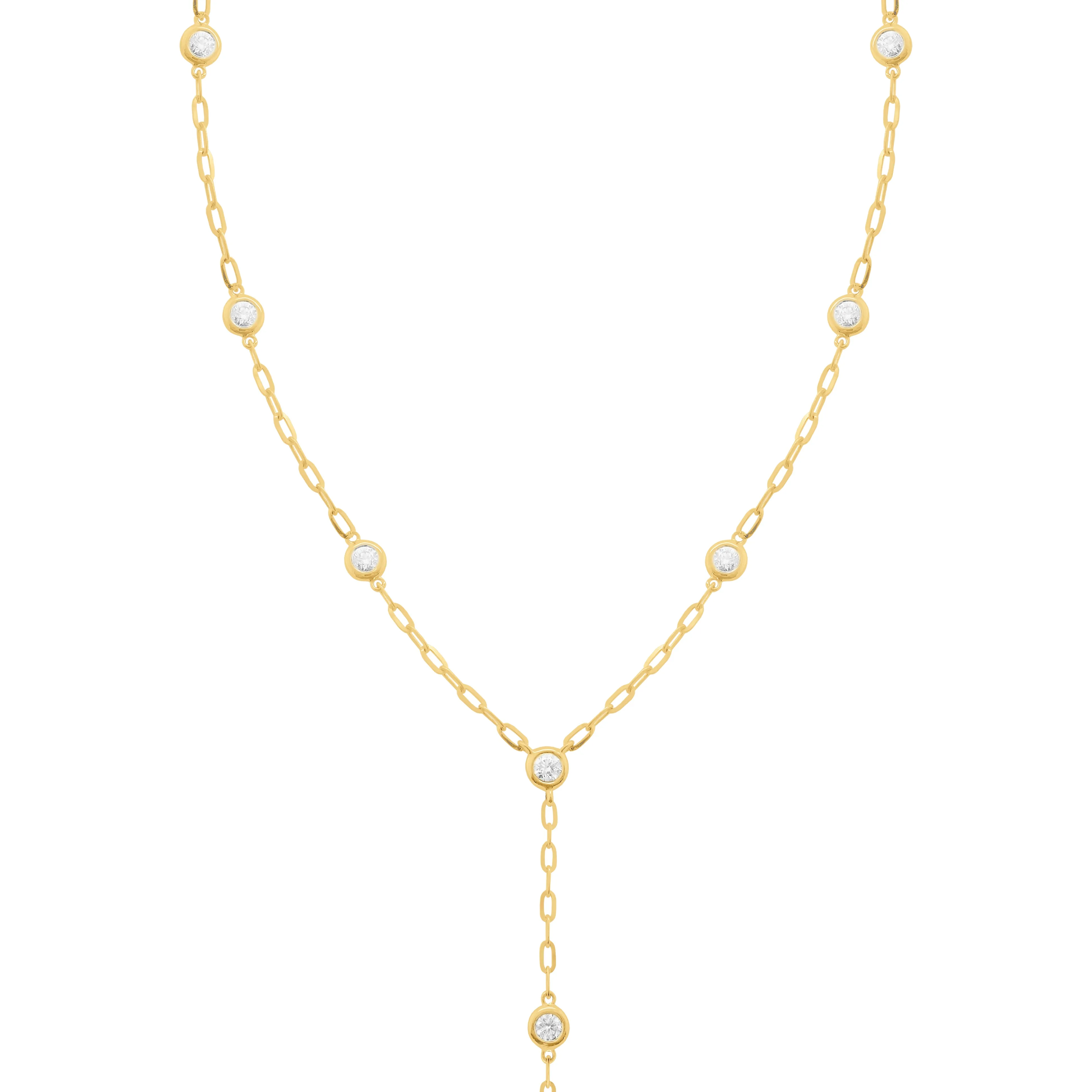 14K GOLD DIAMOND ALLY LARIAT