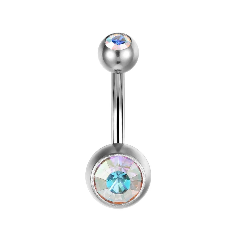 15 ColorsTitanium Zirconia Navel Piercing Body Jewelry