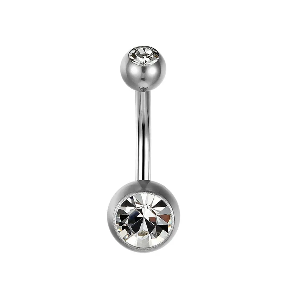 15 ColorsTitanium Zirconia Navel Piercing Body Jewelry