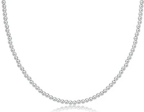 15" Choker Classic Sterling 3mm Bead