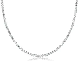 15" Choker Classic Sterling 3mm Bead