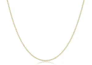 17" Choker Classic Beaded Chain Gold