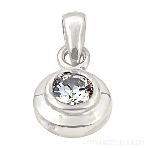 925 Silver Pendant with Cubic Zirconia (CZ) - Glamorous Pendants