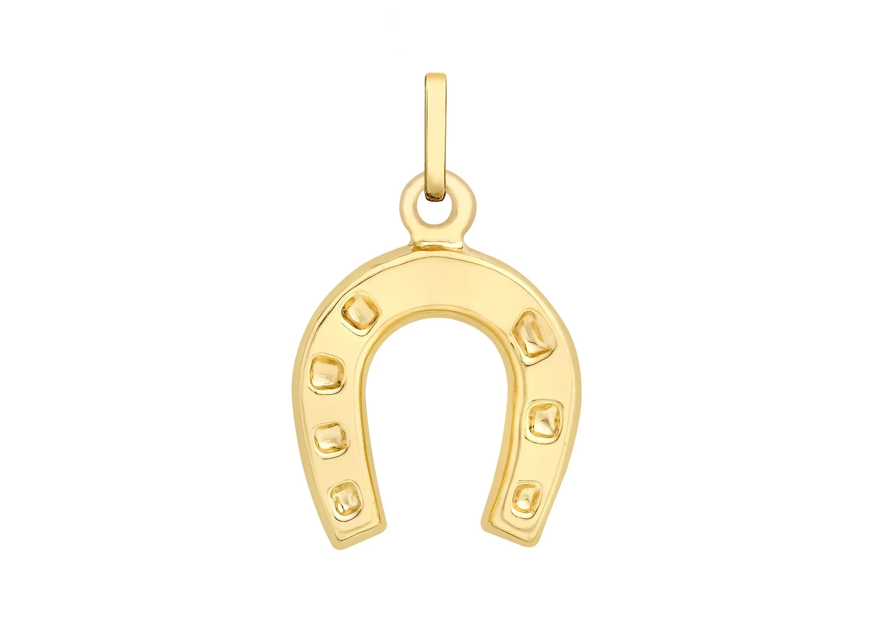 9ct Yellow Gold Horse Shoe Pendant