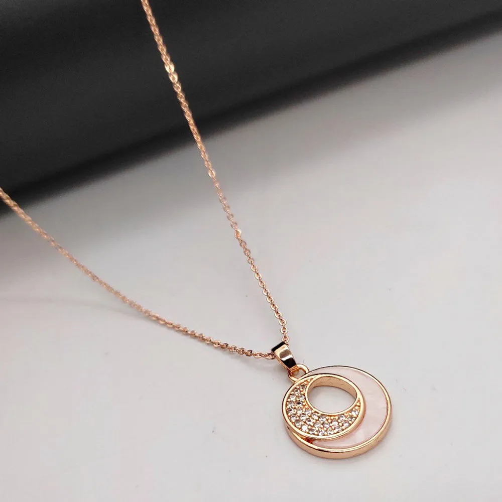 Aamrapali Rose Gold Plated Chain Pendant