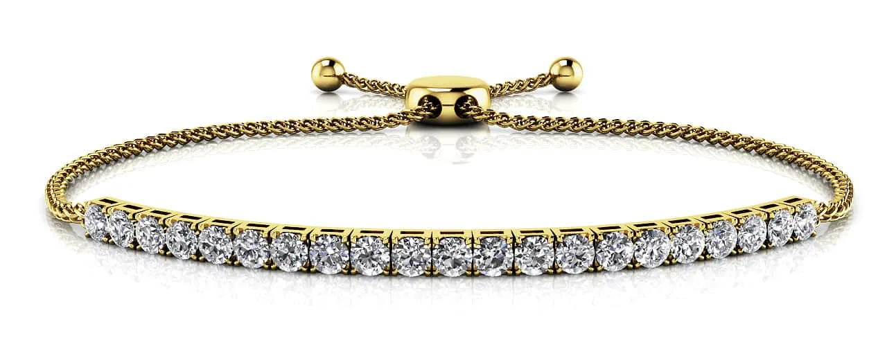 Adjustable Diamond Dreams Bracelet Diamond  with 1.07 ct.(finished) 2.2mm