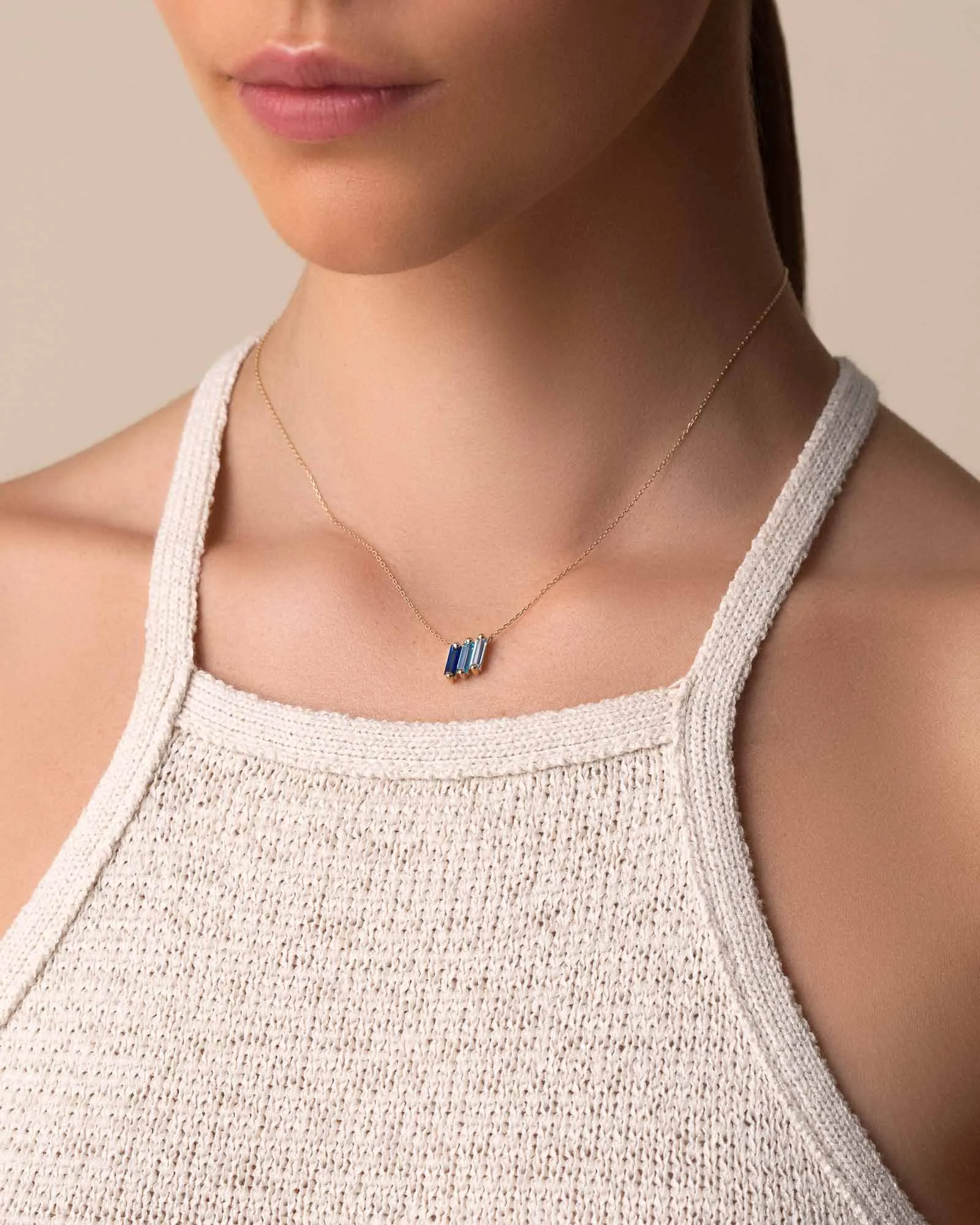 Amalfi Midi Dark Blue Ombre Pendant