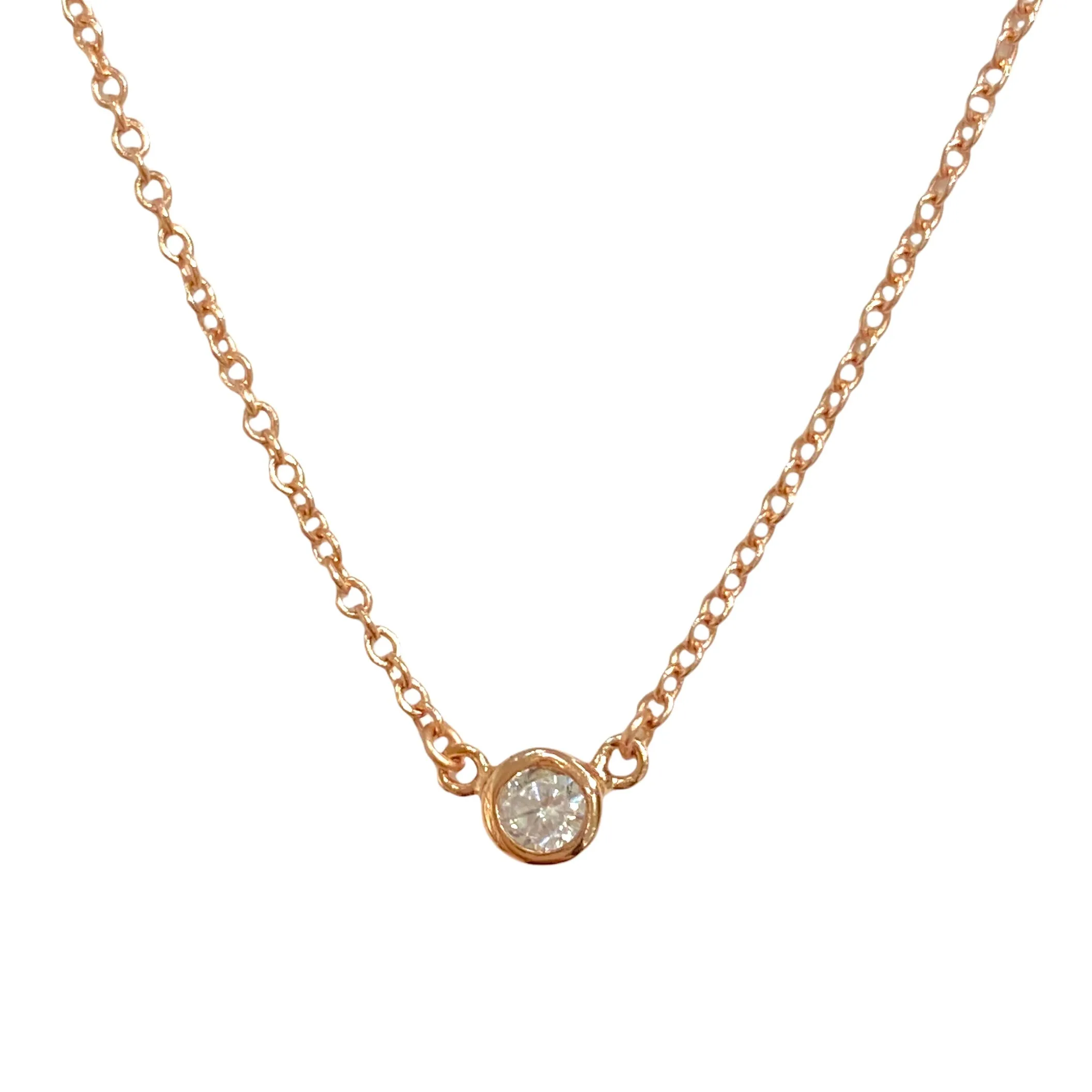 Amy Classic Bezel 0.4cm Necklace