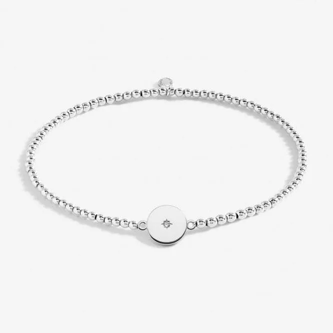 Anklet Minstrel Silver Plated Anklet 23cm Stretch Anklet 6944