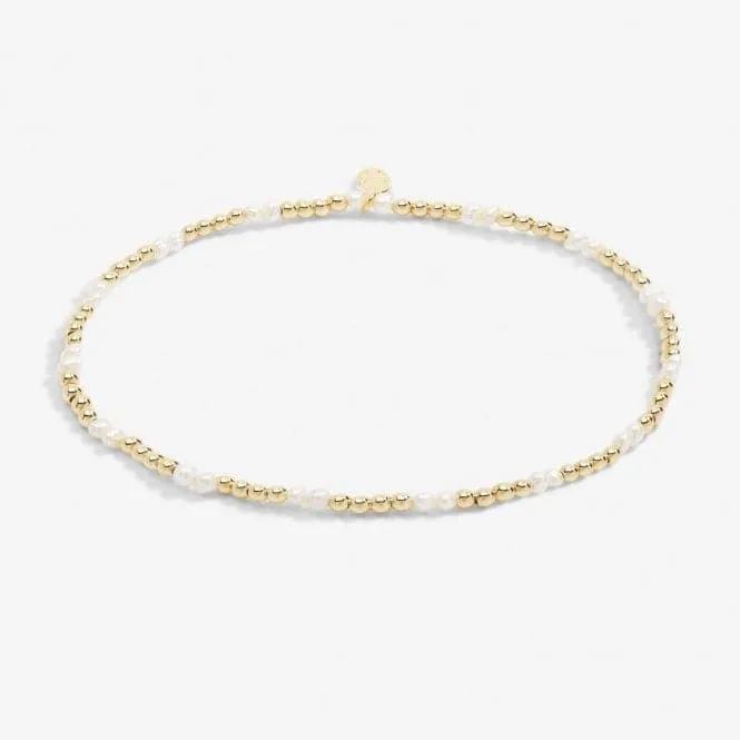 Anklet Pearl Gold Plated Anklet 23cm Stretch Anklet 6940