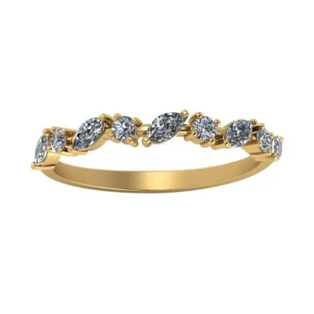 Ardith Trendy Diamond Wedding Ring