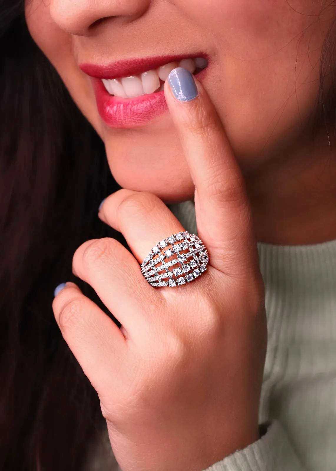 ATTRACTIVE DIA FINGER RING