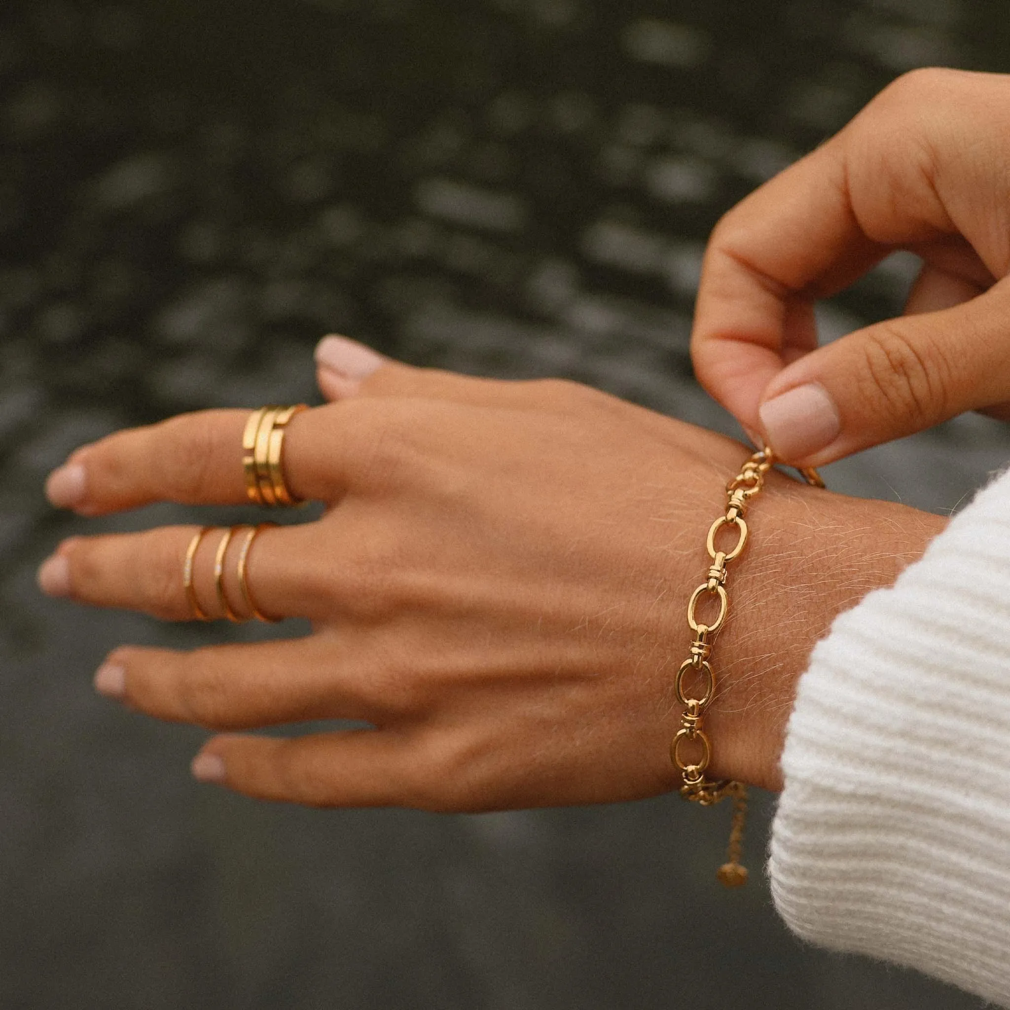 Azure Chain Bracelet