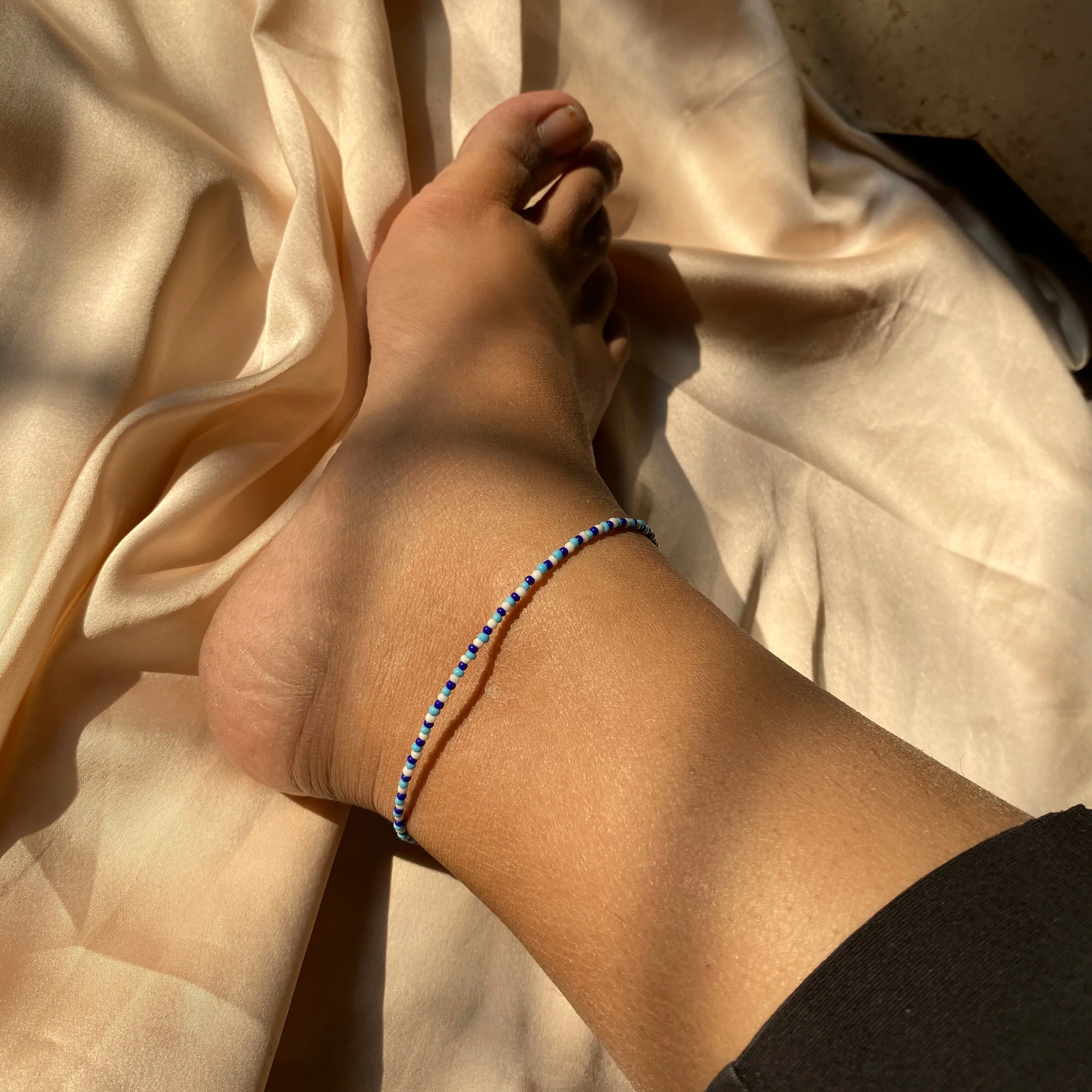 BEACH BEADED ANKLETS