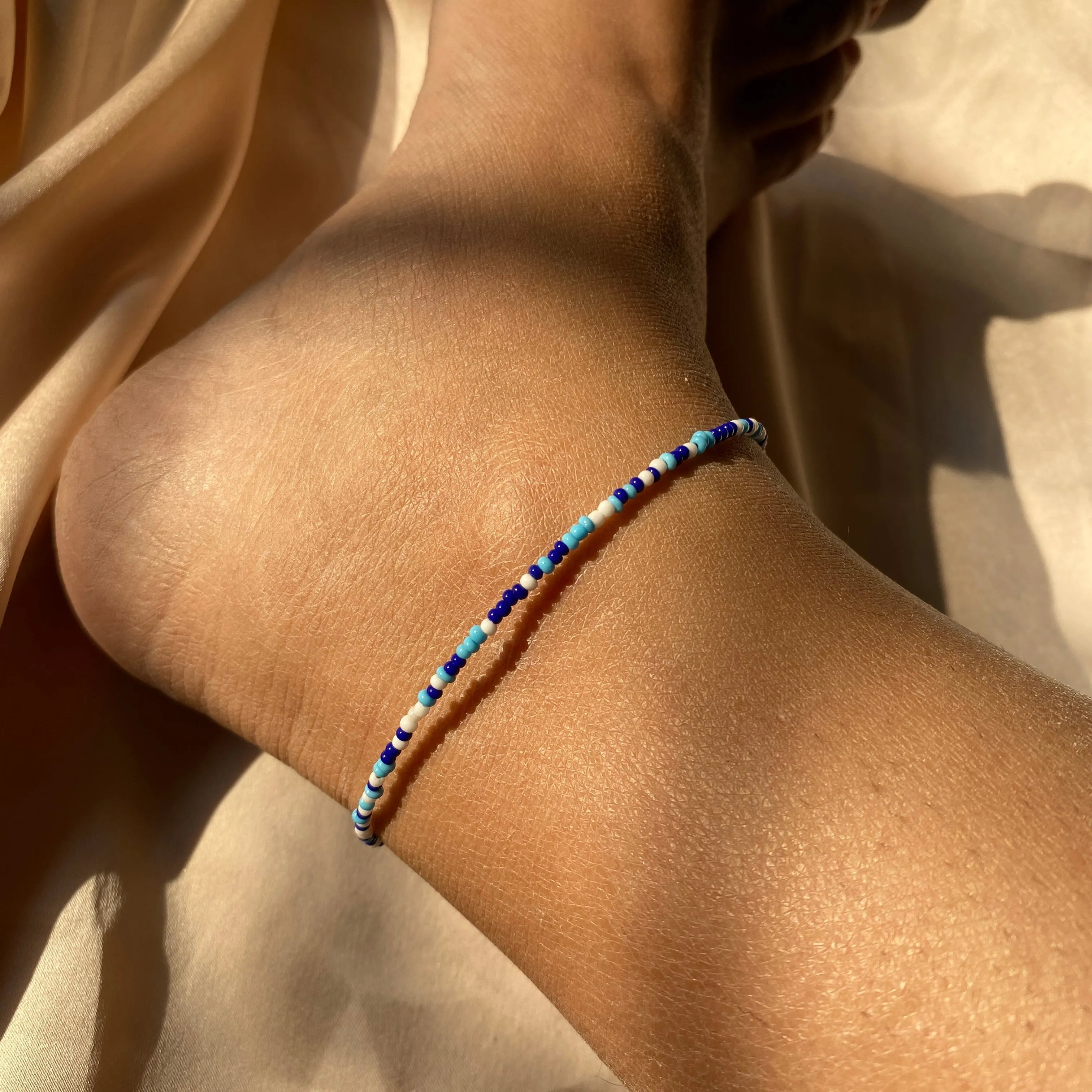 BEACH BEADED ANKLETS