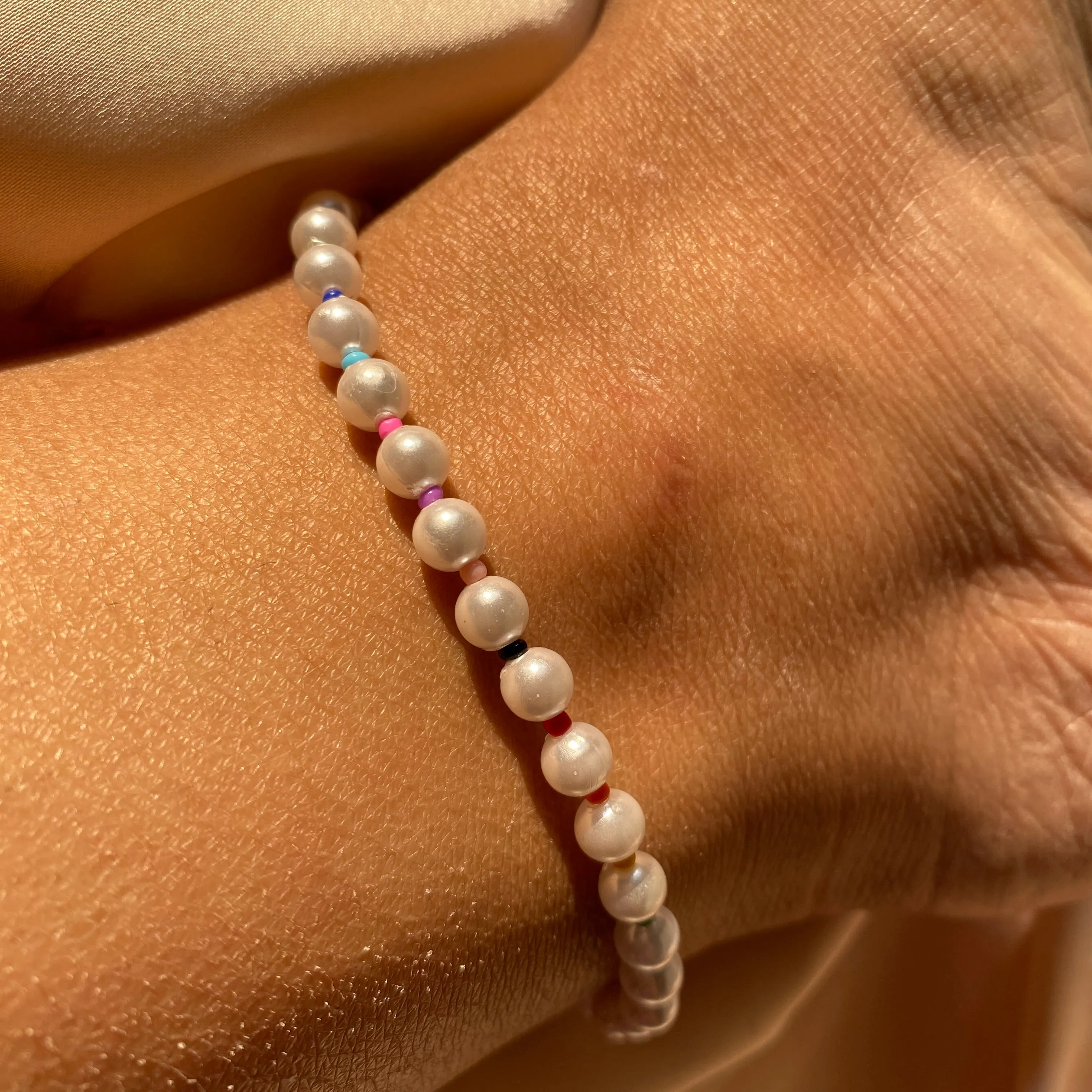 BIG CHUNKY PEARLS ANKLET