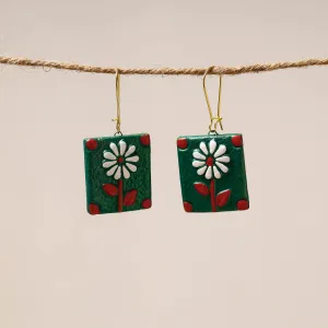 Bishnupur Handpainted Terracotta Earrings 44