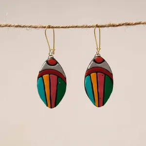 Bishnupur Handpainted Terracotta Earrings 50