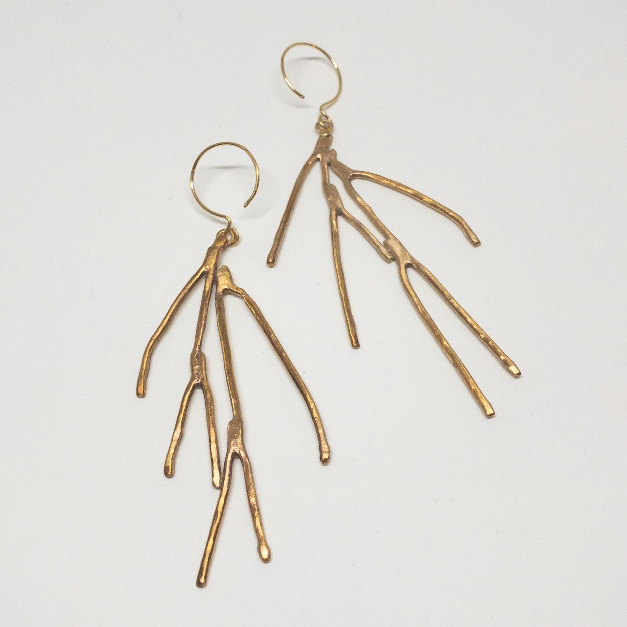 Bronze Branch Earrings