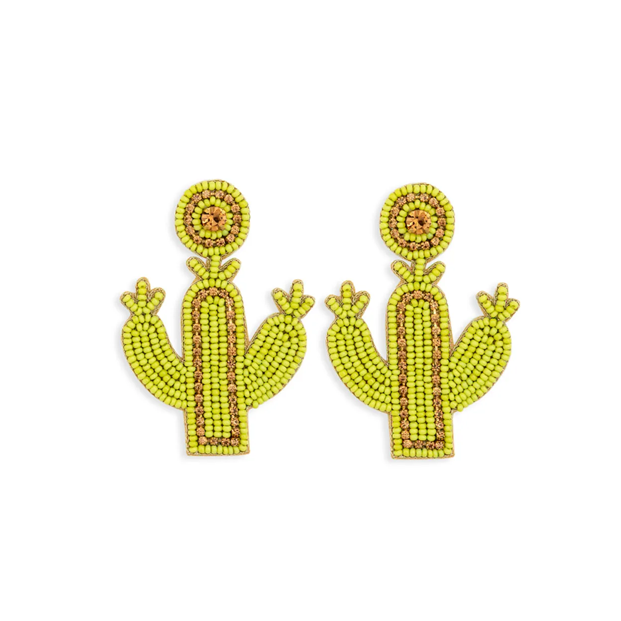 Cactus Star Beaded Earring