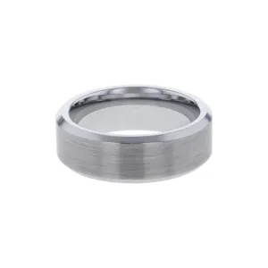 Calvin Tungsten Beveled Wedding Ring - 8mm