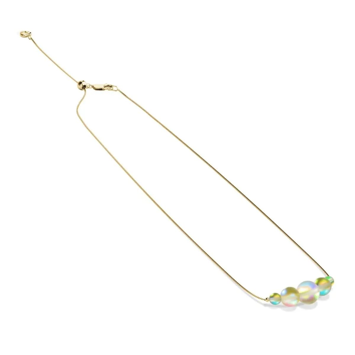 Canary | Gold Vermeil | Mermaid Glass Infinity Clasp Anklet