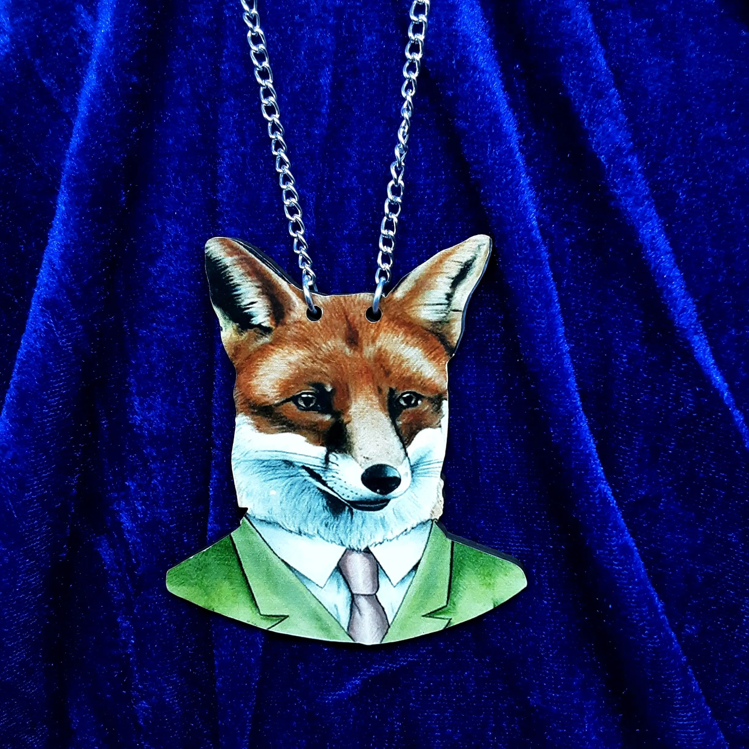 Cat and Fox Character Necklaces