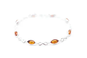 Classic Amber Infinity Bracelet - Romantic, Dainty, and Stylish | Perfect Gift