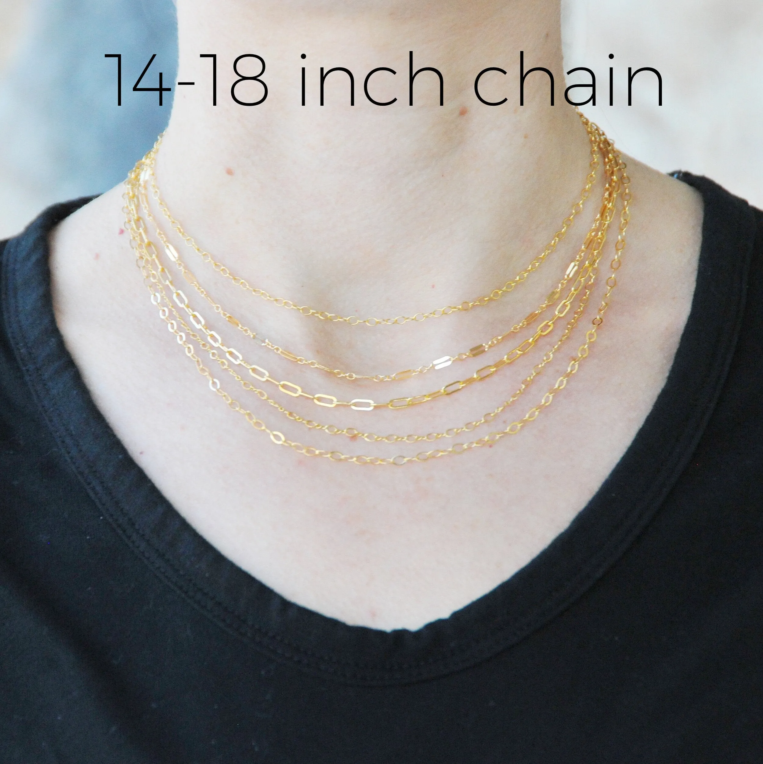 Classic Cable Chain (Sterling Silver or Gold Filled)