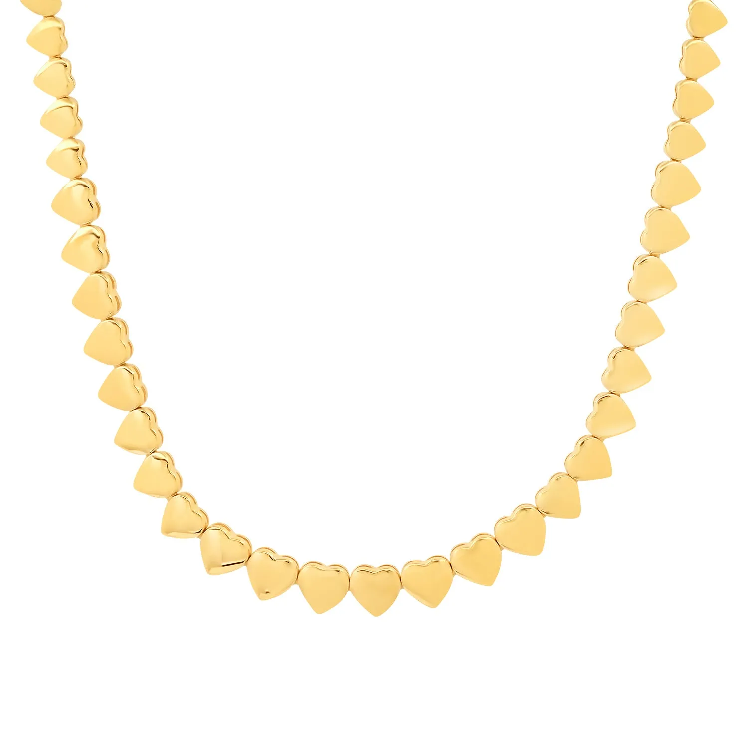 Classic Gold Heart Collar Necklace