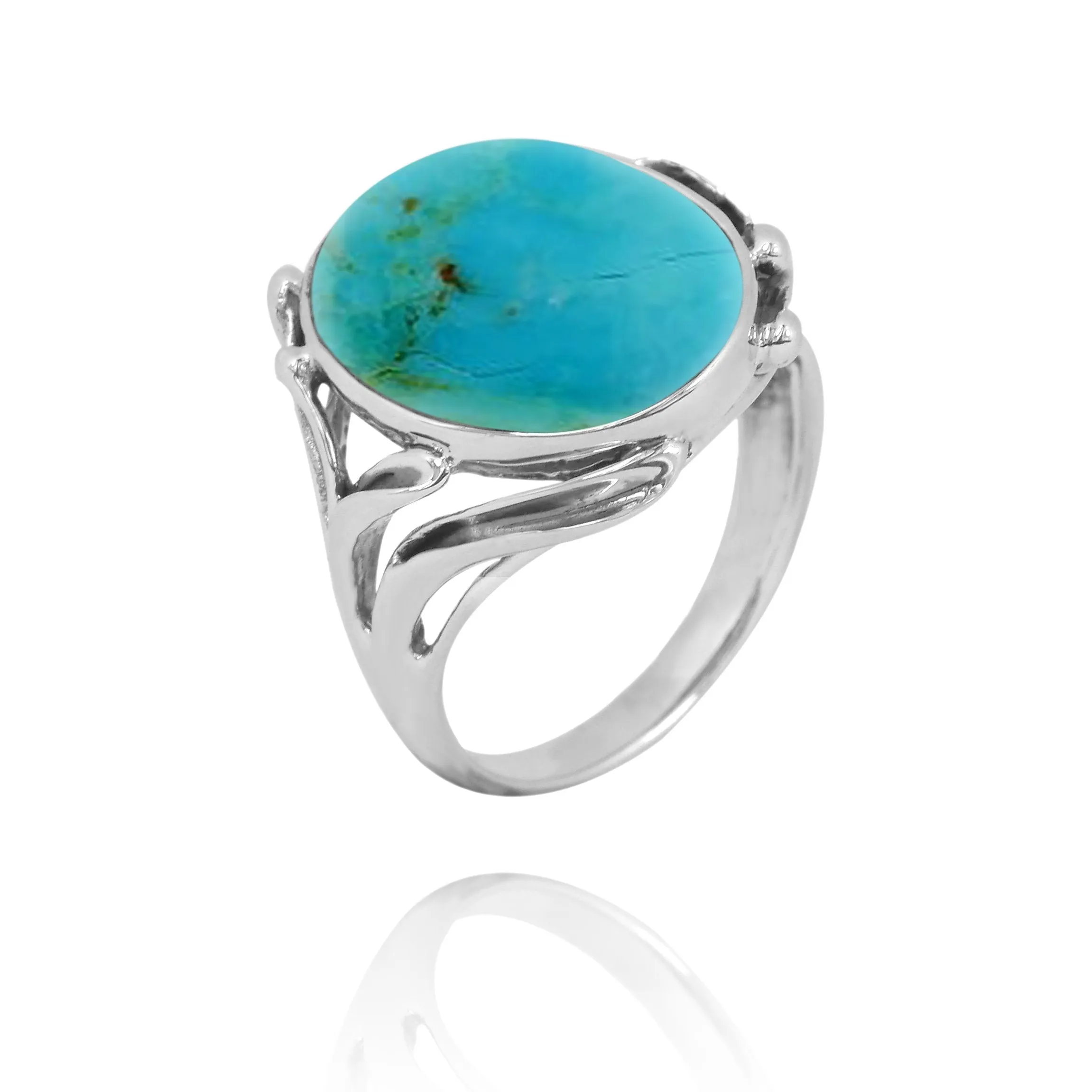 Compressed Turquoise  Cocktail, Statement Ring