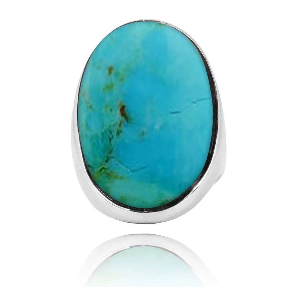 Compressed Turquoise  Statement Ring