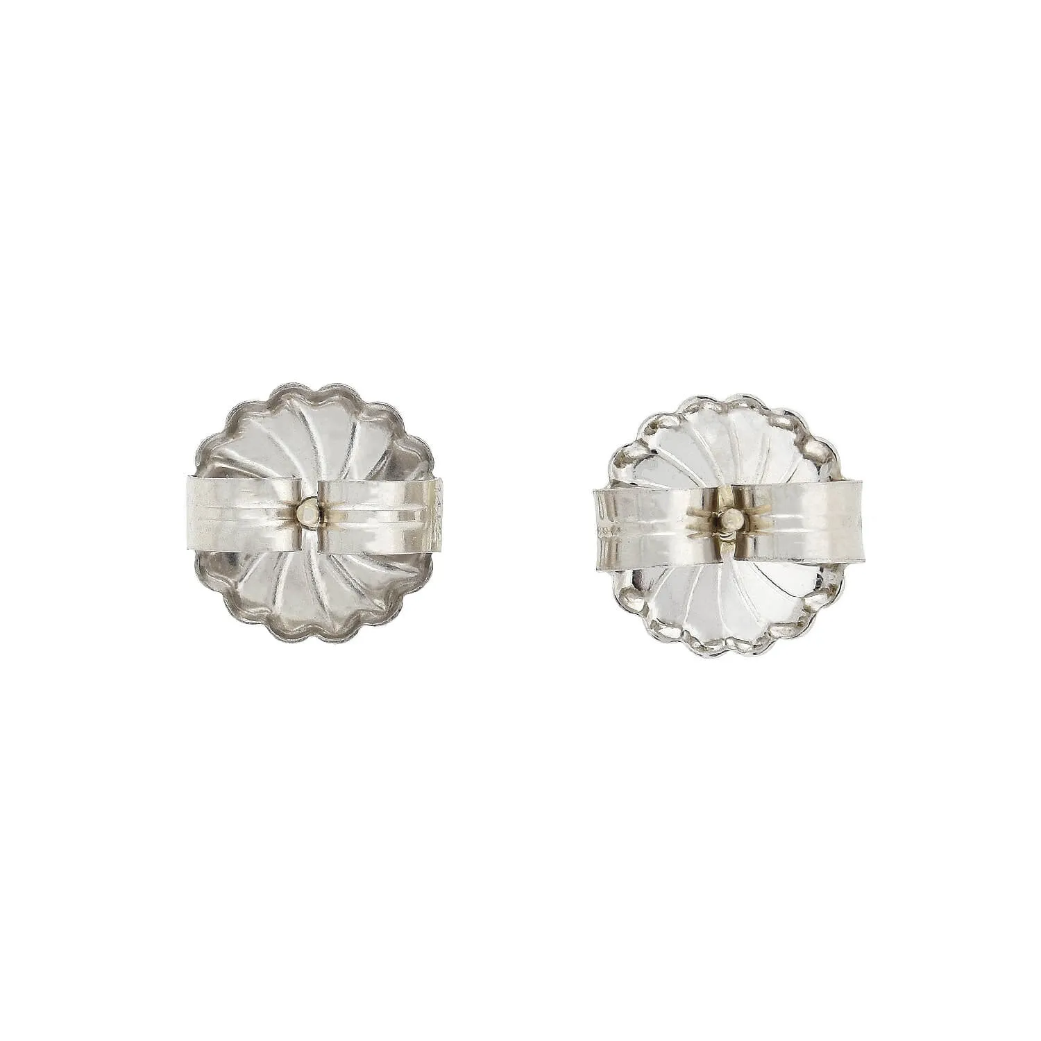 Estate Platinum/14kt   Diamond Stud Earrings 0.85ctw