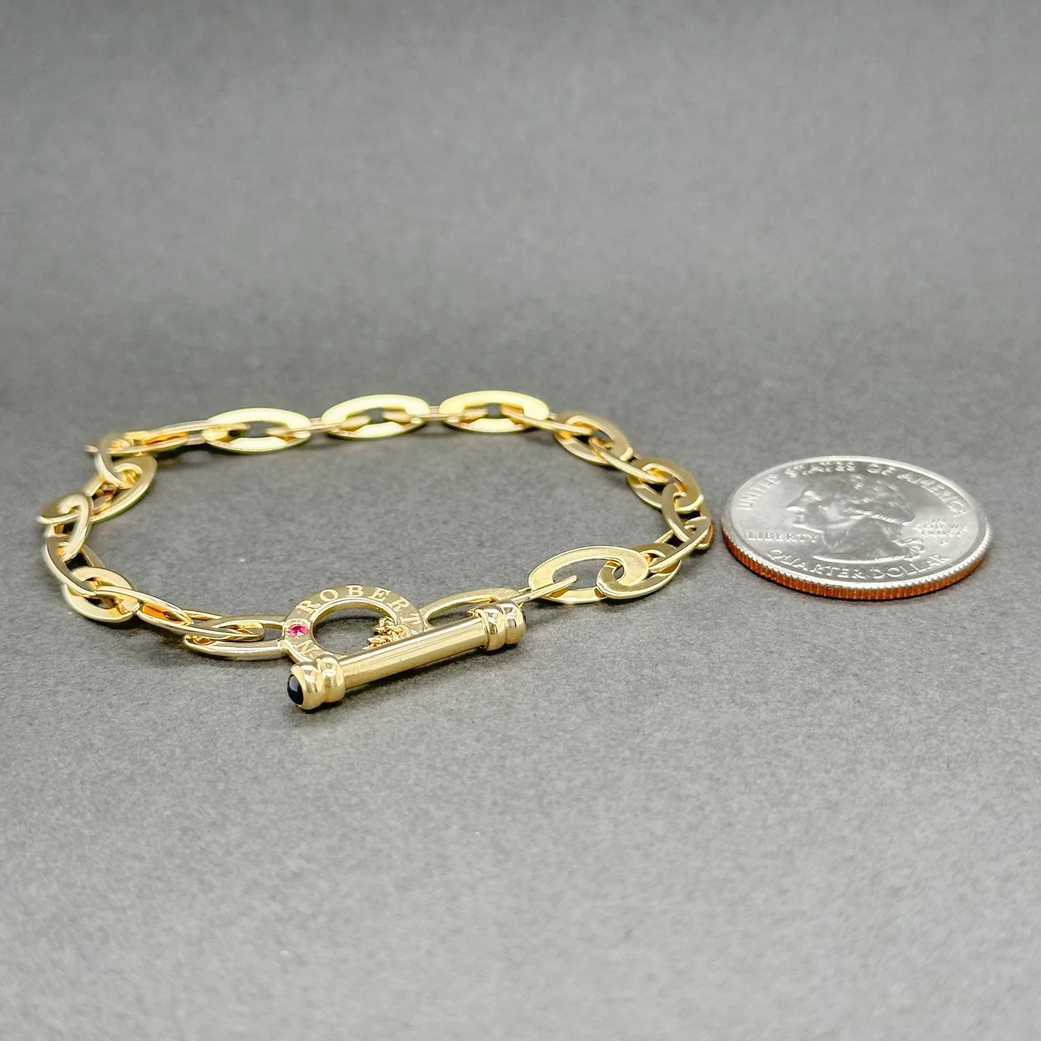 Estate Roberto Coin 18K Y Gold Chic & Shine Bracelet