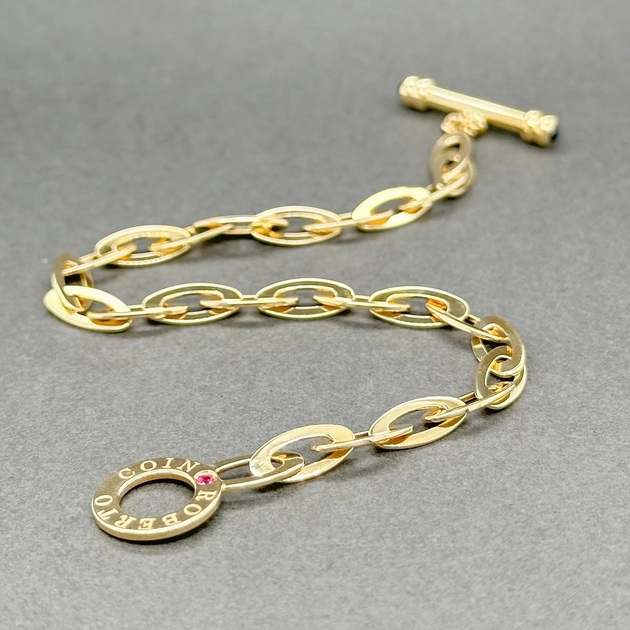 Estate Roberto Coin 18K Y Gold Chic & Shine Bracelet