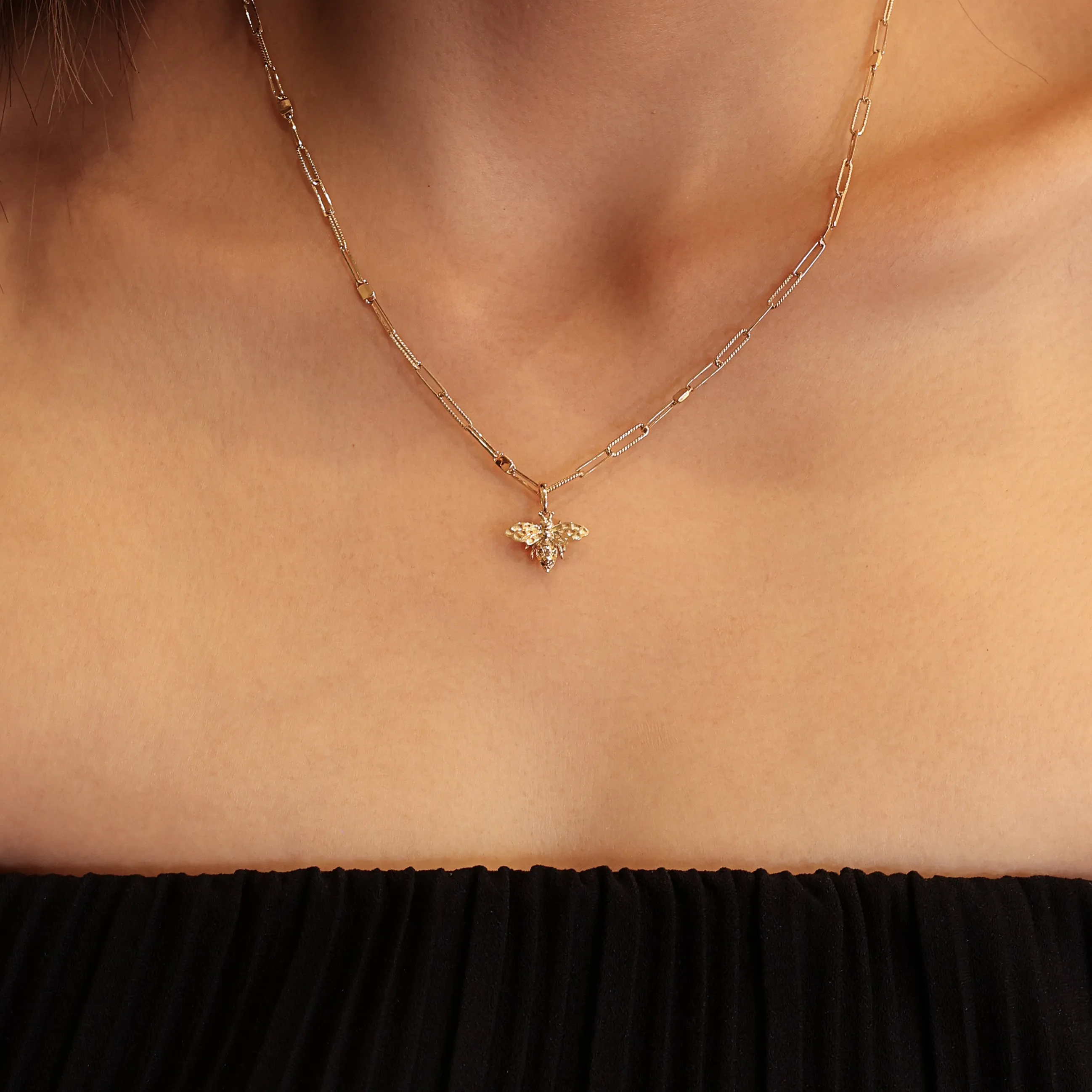 Eternal Diamond HoneyBee Pendant