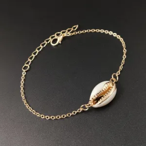 Exquisite alloy plating drip glaze shell bracelet women