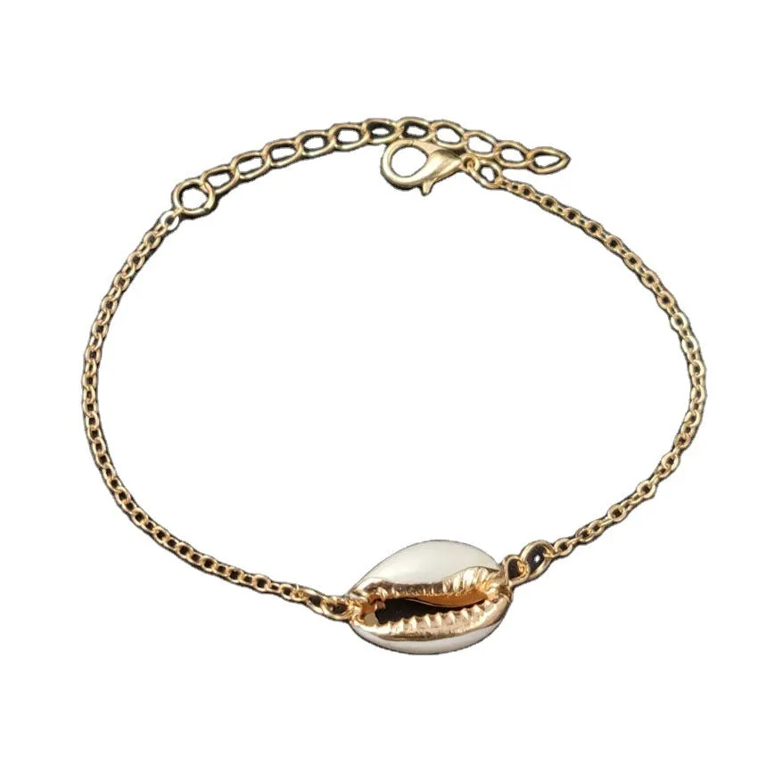 Exquisite alloy plating drip glaze shell bracelet women