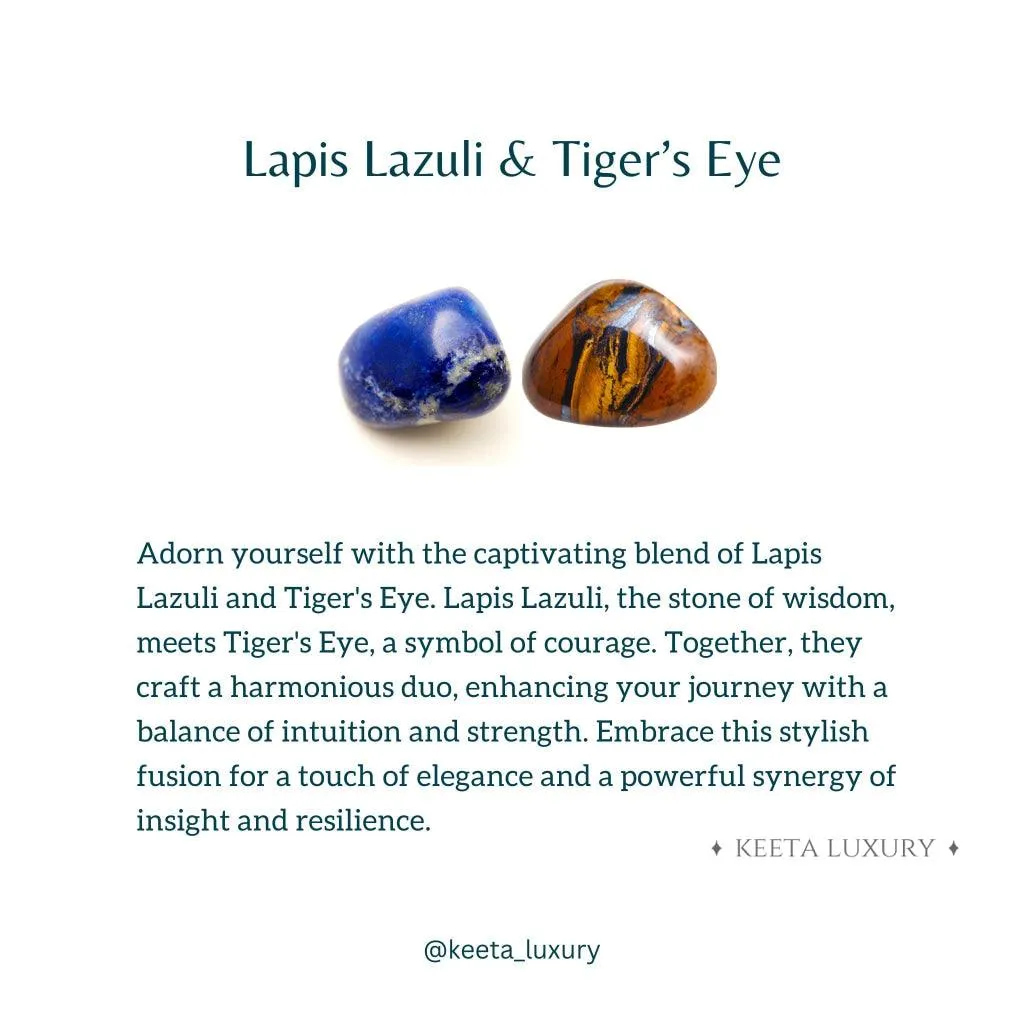 Eye Ultimate - Lapis and tiger eye bracelet