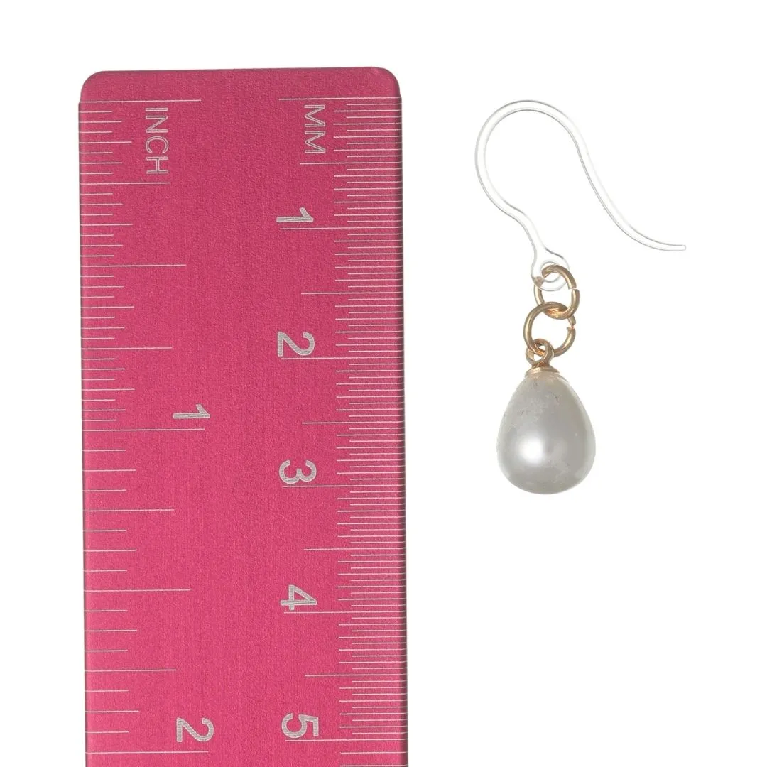 Faux Pearl Drop Dangles Hypoallergenic Earrings for Sensitive Ears Made with Plastic Posts