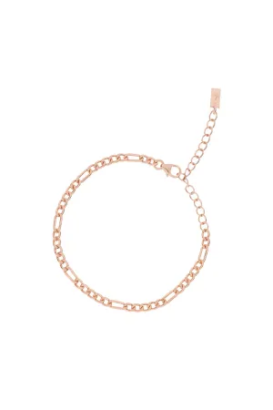 Figaro Anklet - Rose Gold