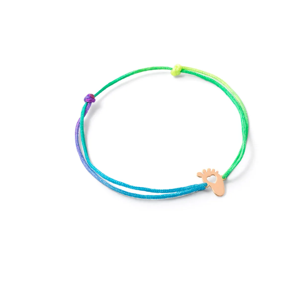 Foot Print Cord Bracelet