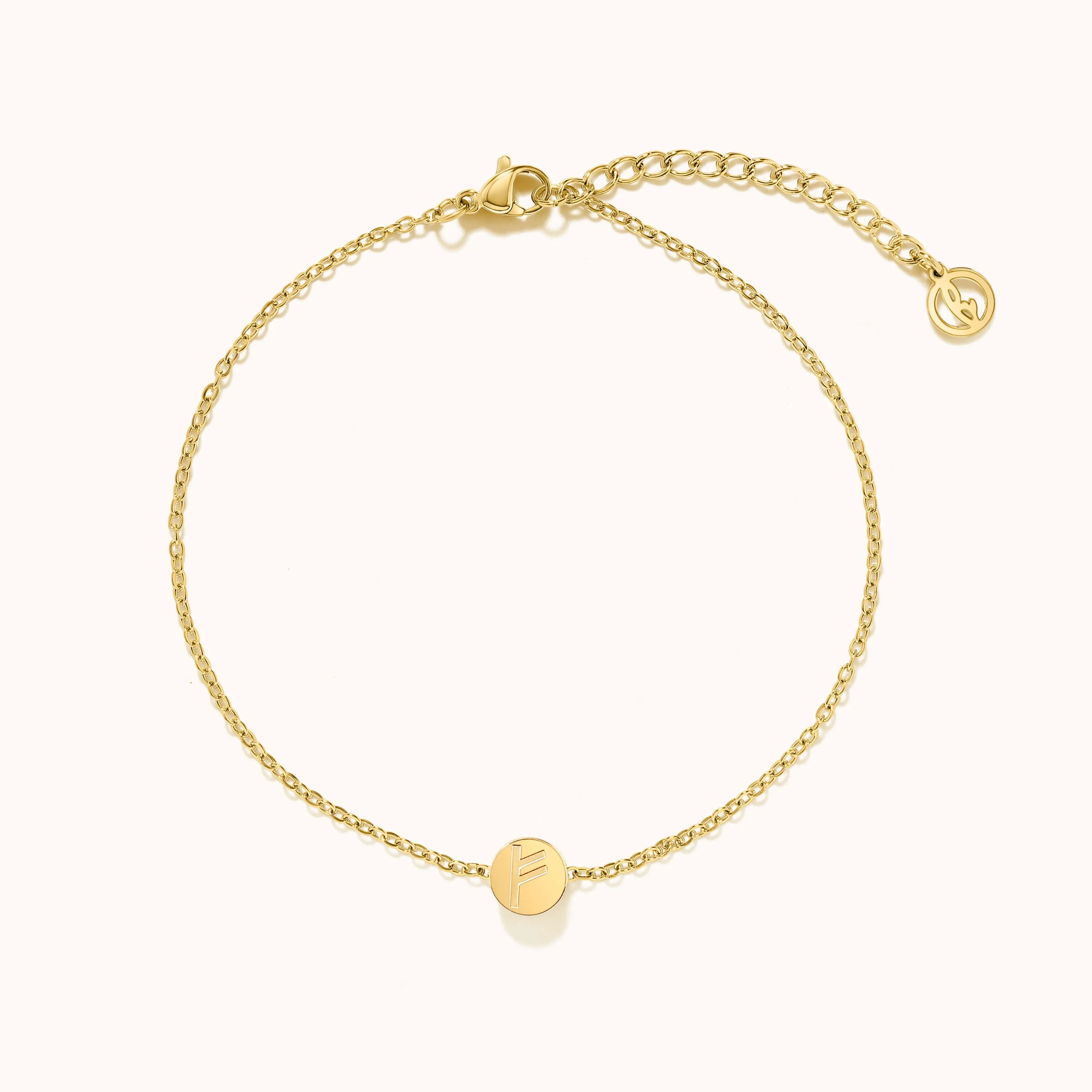 Freya Fehu Rune Anklet