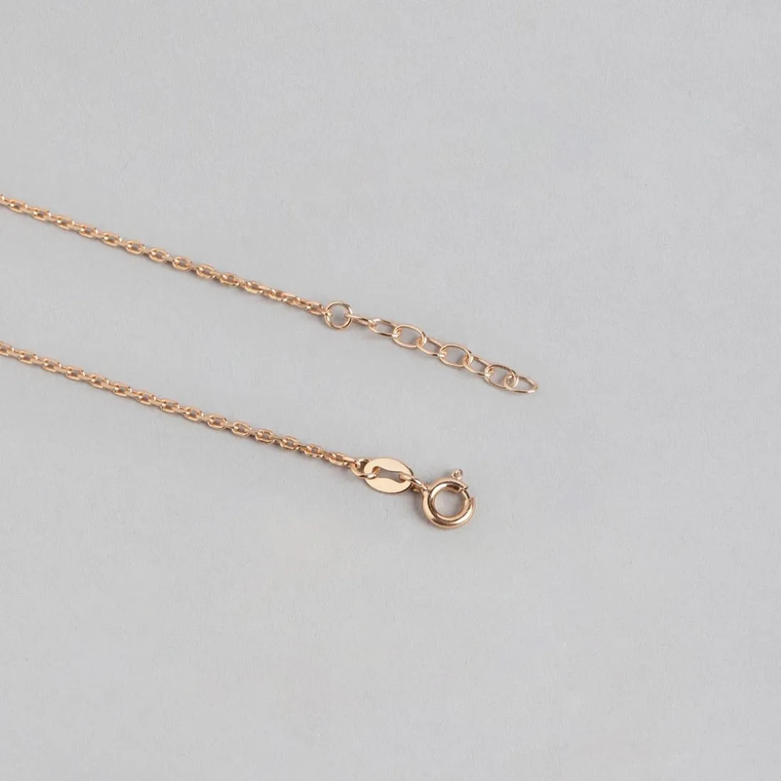 Gleaming Cascades Rose Gold-Plated 925 Sterling Silver Anklet