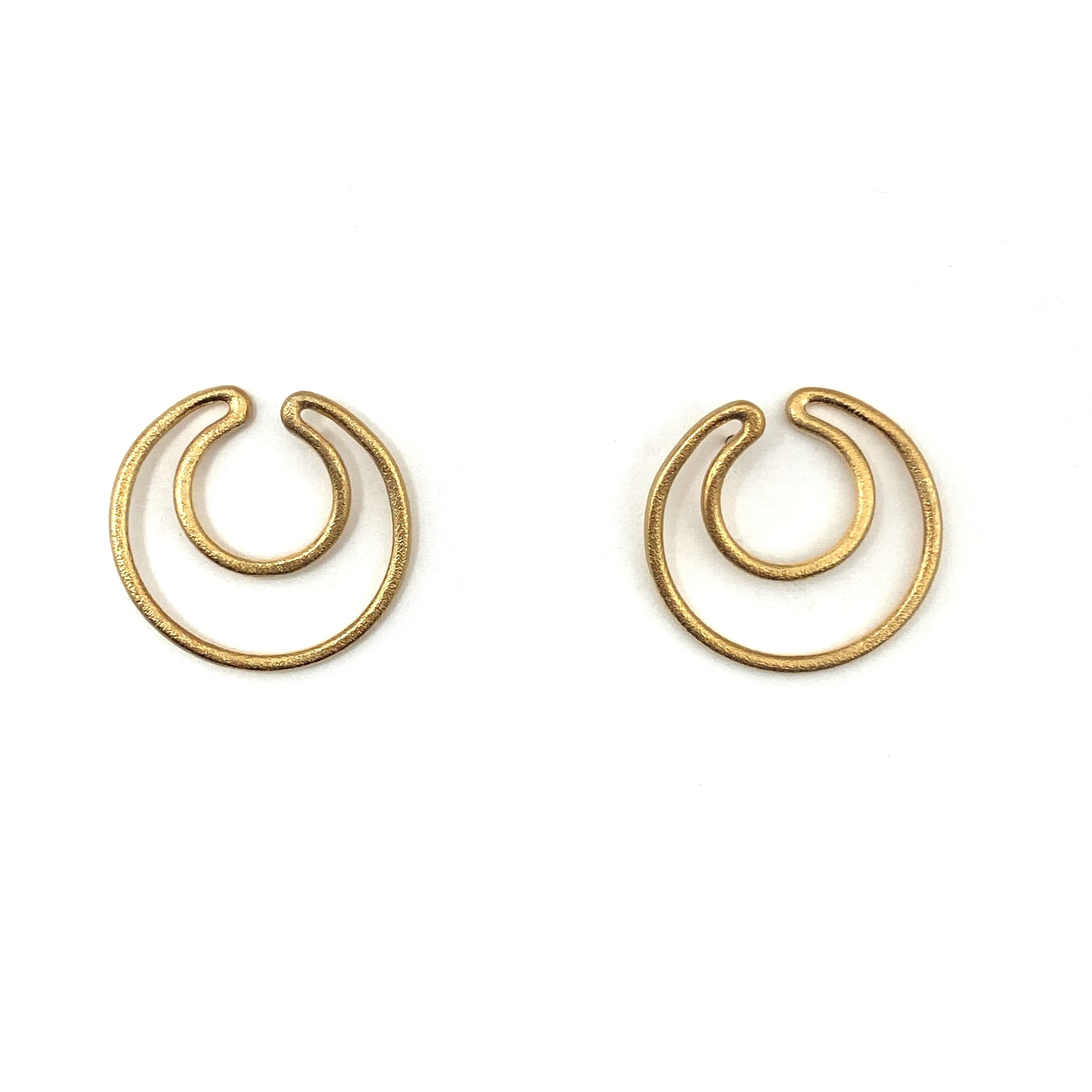 Gold Double Hoop Earrings