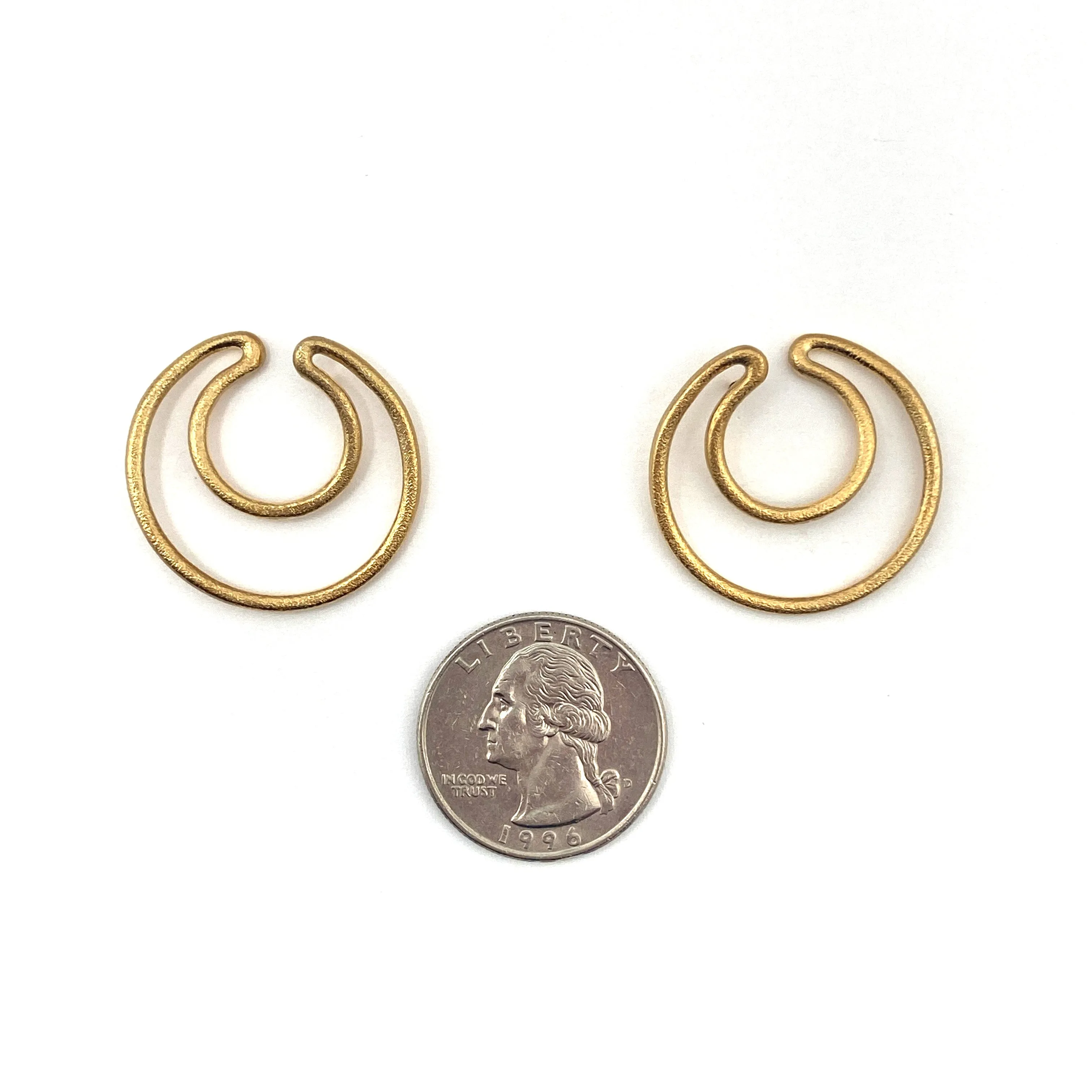 Gold Double Hoop Earrings