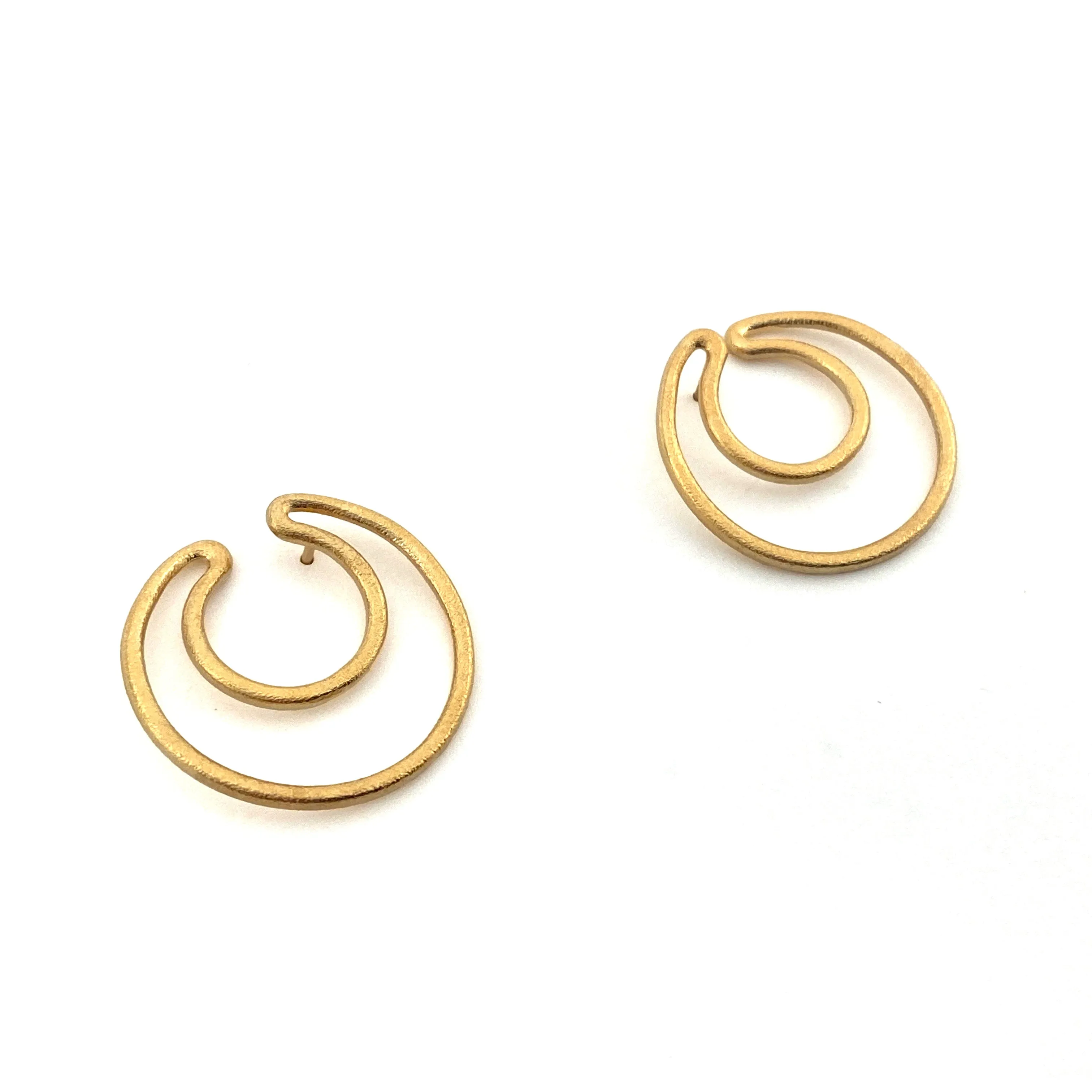 Gold Double Hoop Earrings