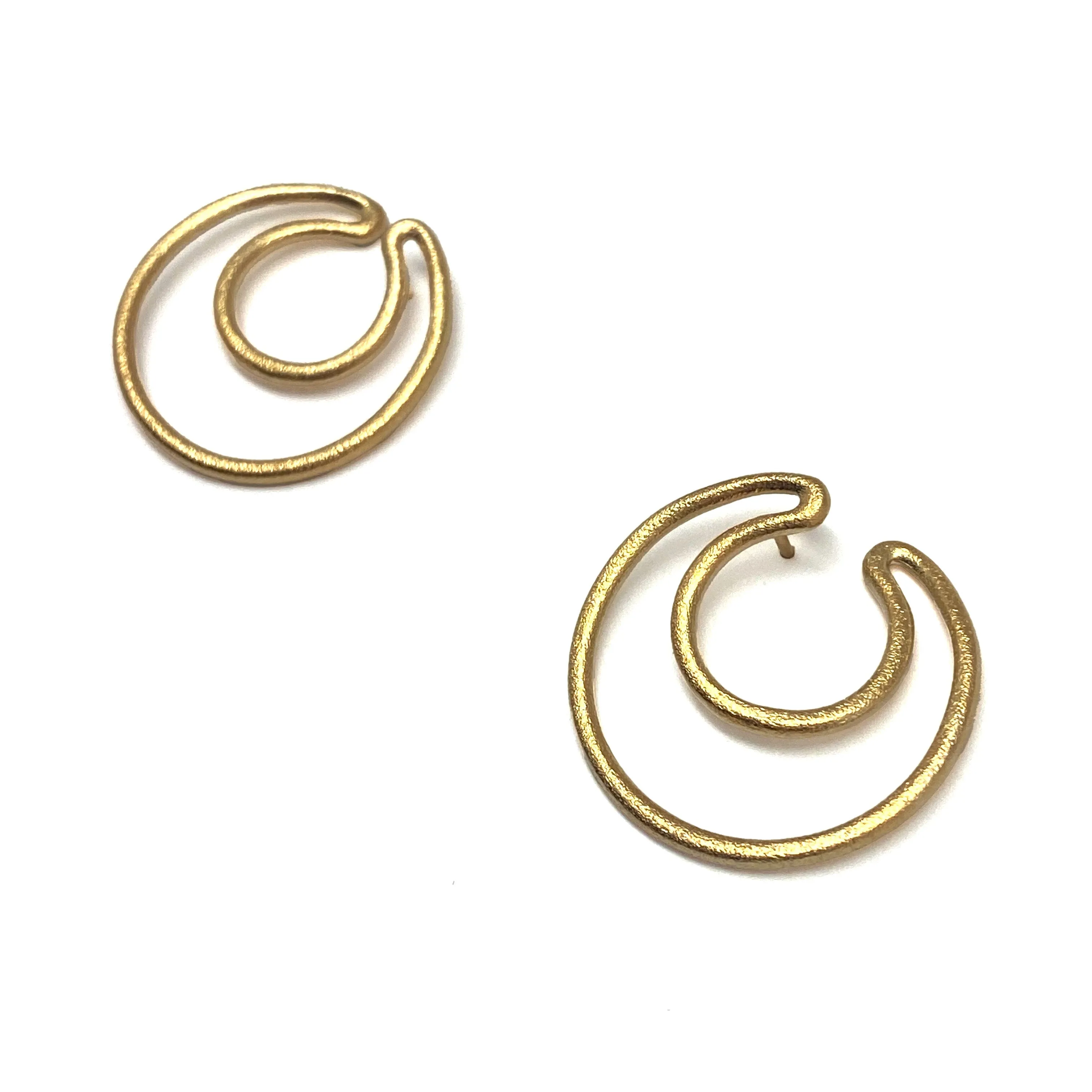 Gold Double Hoop Earrings